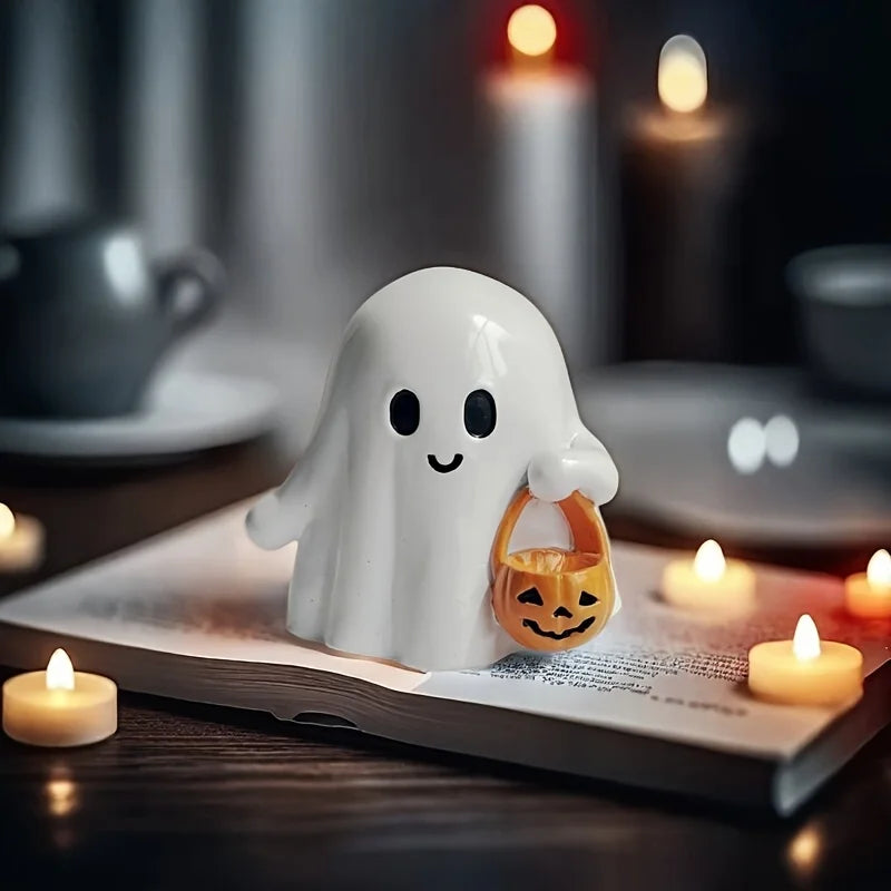 Cute Anime Pumpkin Statue | Halloween Resin Decoration Halloween Figurines - The Eezee Shop