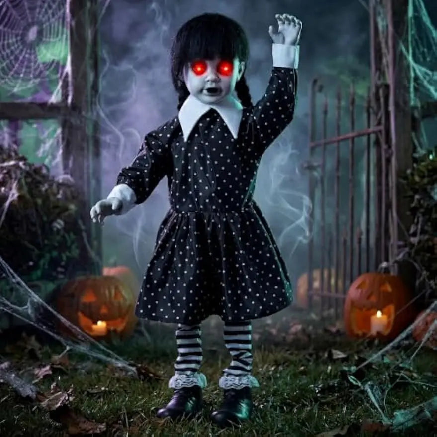 31.5" Animatronic Ghost Girl | Sound-Activated Halloween Prop Outdoor Halloween Decorations - The Eezee Shop