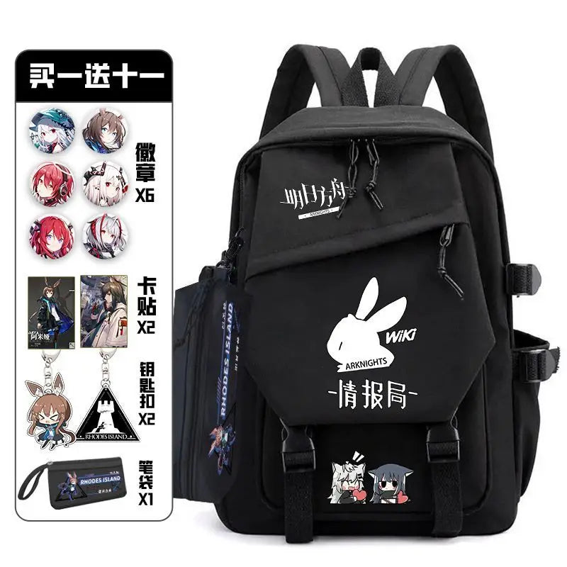 Arknights Backpack with Badge Set | Anime Ita Bag for Students Backpacks - The Eezee Shop