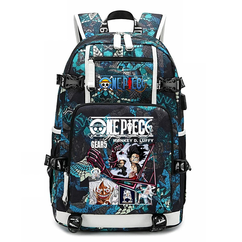 One Piece Luffy School Backpack | Large Capacity Bookbag Backpacks - The Eezee Shop