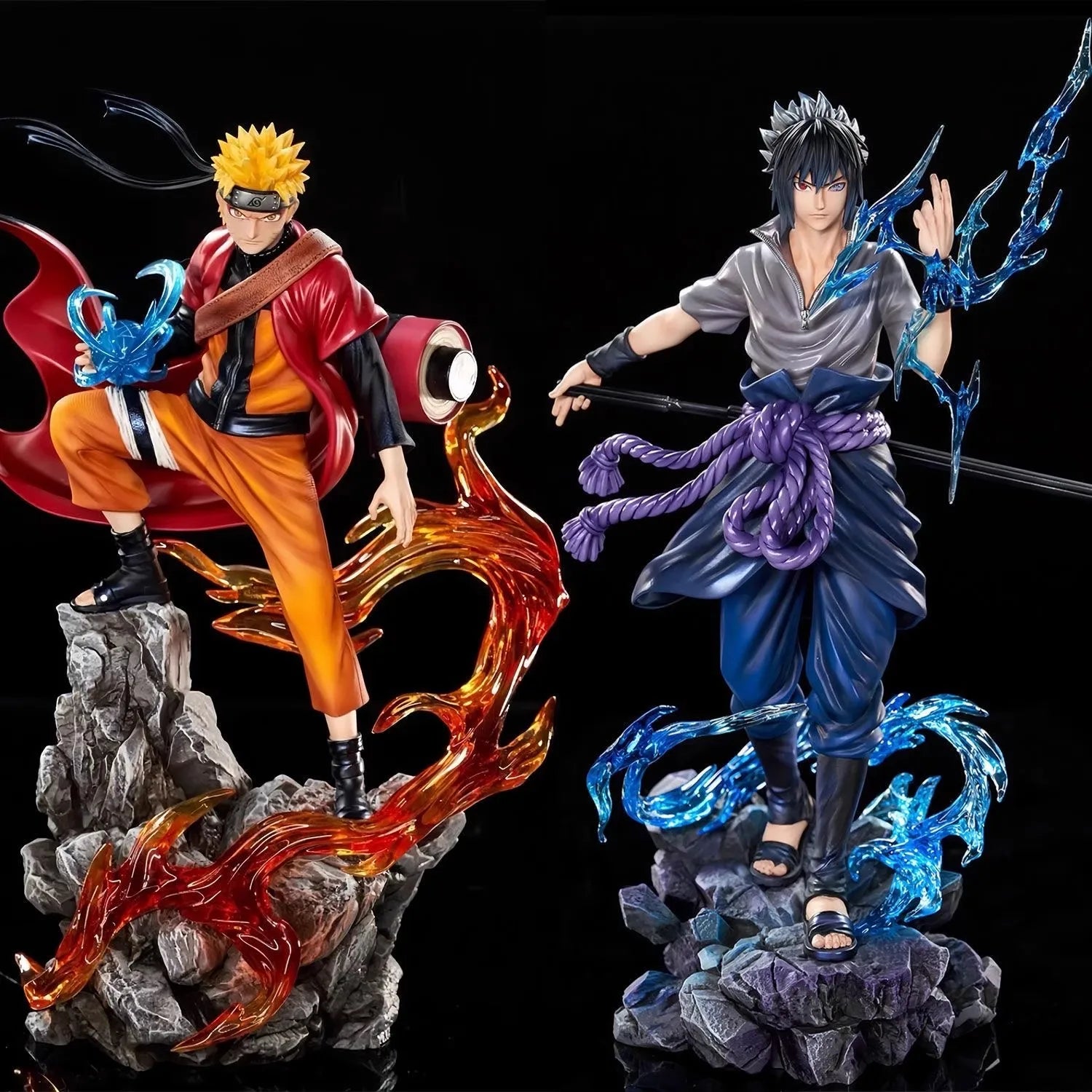 Naruto & Sasuke Figure Set 23cm PVC Statue Anime Figure - The Eezee Shop