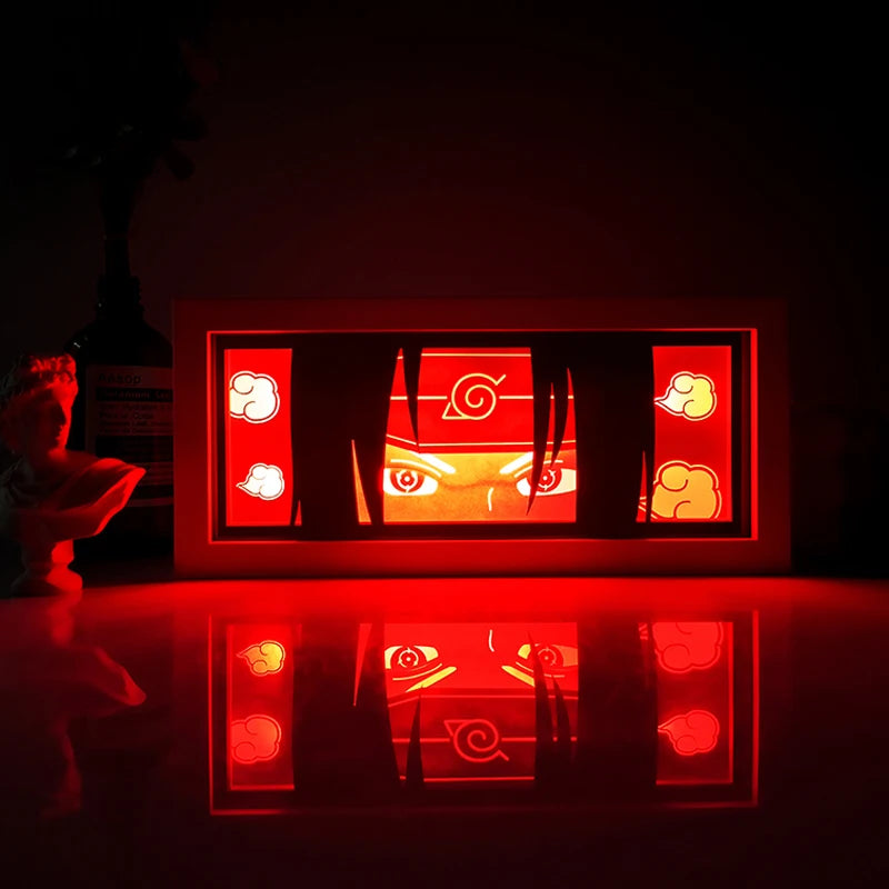Anime Paper-Cut Light Box | Remote Control Color Night Light Lamps & Night Lights - The Eezee Shop