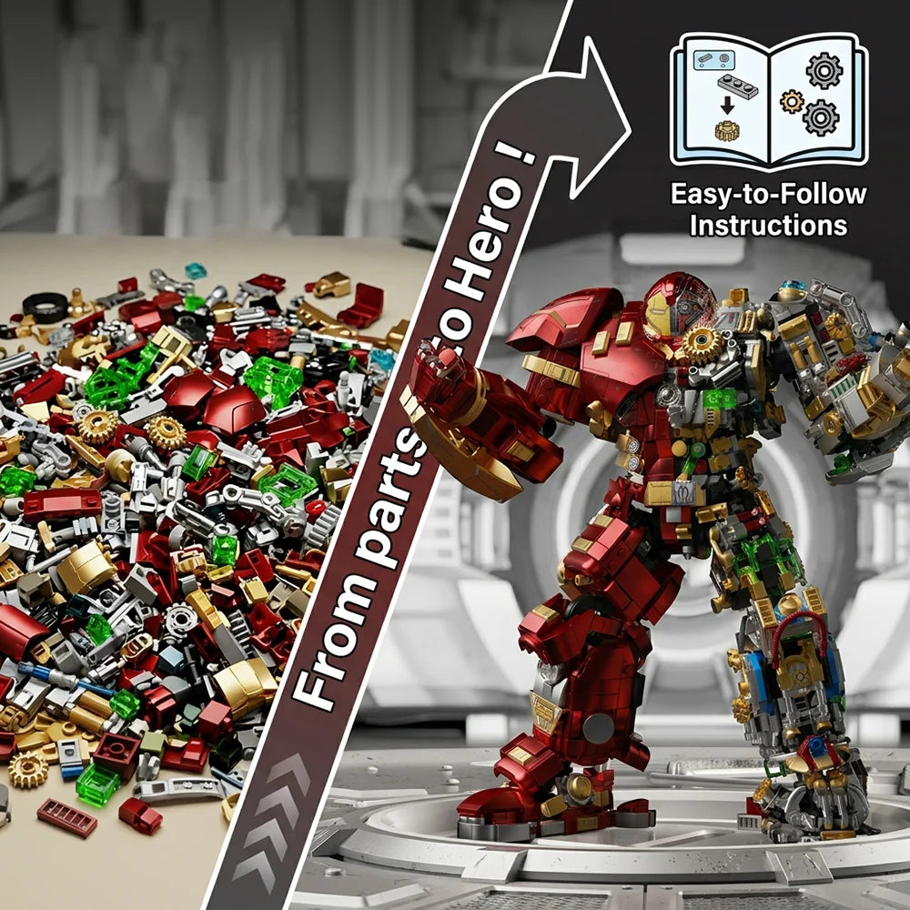 Marvel Iron Man Building Block Set | 2776-Piece Brick Model Building Block Sets - The Eezee Shop