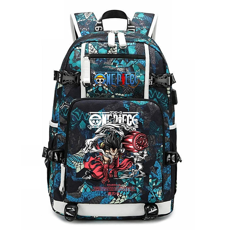 One Piece Luffy School Backpack | Large Capacity Bookbag Backpacks - The Eezee Shop