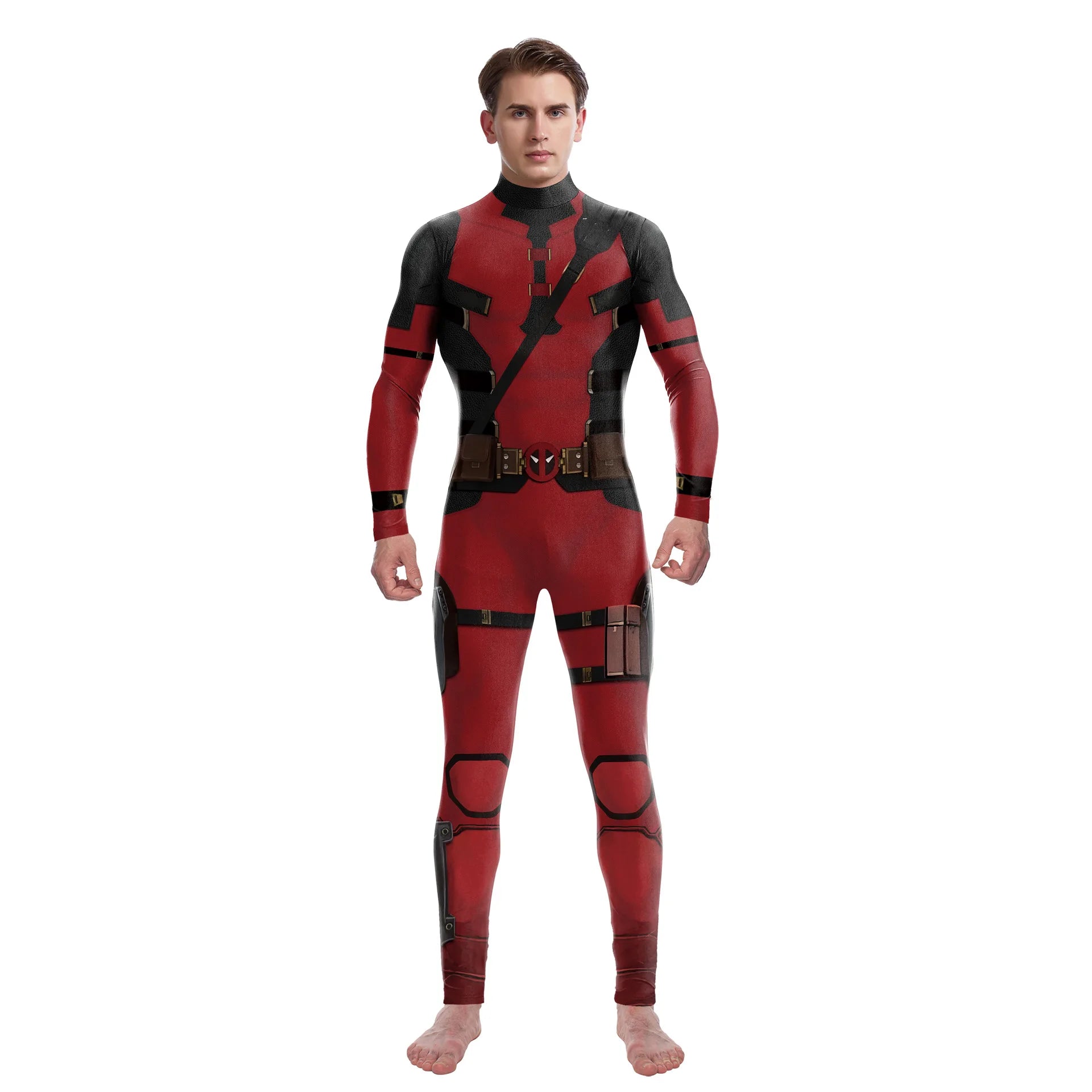 Deadpool & Wolverine Zentai Costume | Men's Superhero Jumpsuit Cosplay Costumes - The Eezee Shop