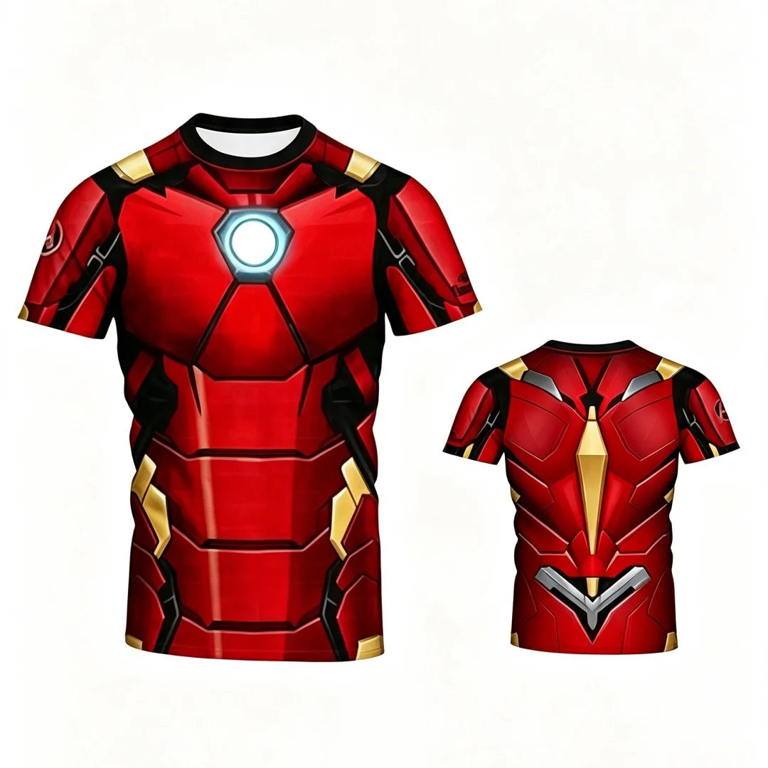 Superhero Gym T-Shirt | Unisex Quick-Dry Cosplay Sports Tee Gym & Compression Wear - The Eezee Shop