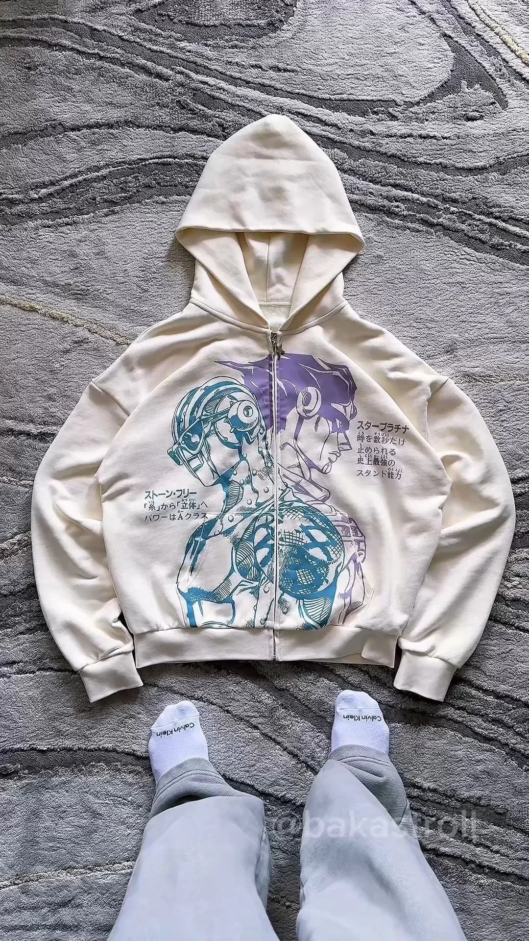 Tokyo Ghoul Y2K Zip Hoodie | Women's Harajuku Streetwear Hoodies & Sweatshirts - The Eezee Shop