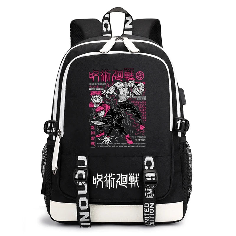 Jujutsu Kaisen Student Backpack | Lightweight Anime Daypack Backpacks - The Eezee Shop