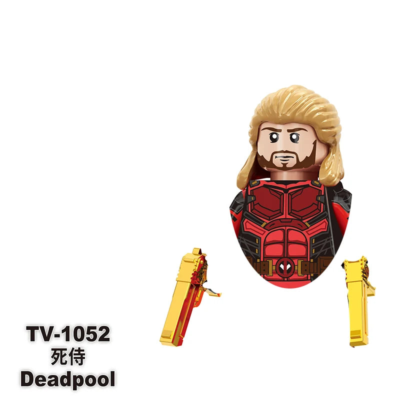 Deadpool Mini Building Block Figures | DIY Brick Toy Set Building Block Sets - The Eezee Shop