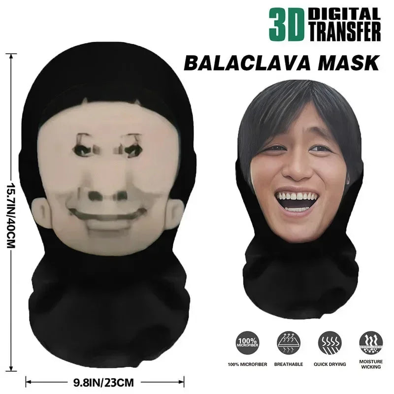 Printed Face Balaclava Mask | Novelty Full Face Halloween Mask Halloween Masks - The Eezee Shop
