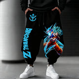 Goku SSB 3D Print Joggers | Quick-Dry Oversized Sports Pants Joggers & Pants - The Eezee Shop