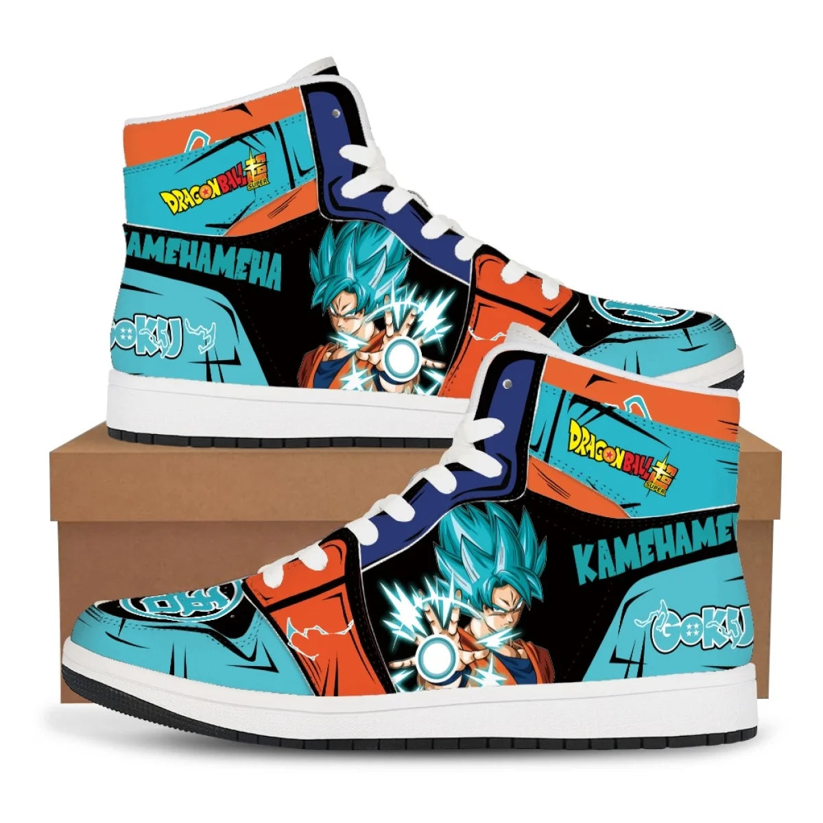 Goku High-Top Basketball Sneakers | Dragon Ball Z Casual Shoes Sneakers - The Eezee Shop