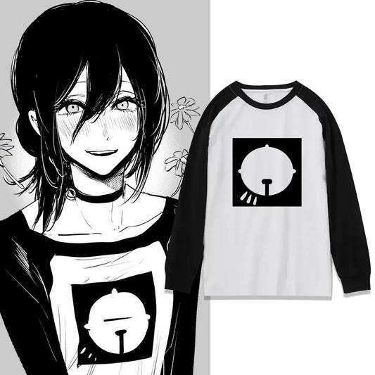 Anime Reze Long Sleeve T-shirt Cosplay Oversized Vintage Chainsaw Man Women Men Clothes Japanese Manga Tee Clothing Harajuku Y2K Top Anime Tshirts - The Eezee Shop