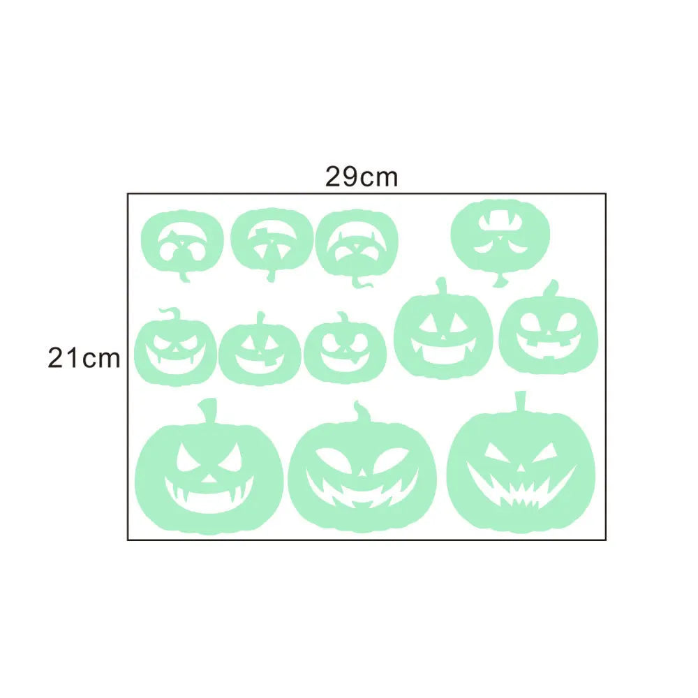 Glow-in-the-Dark Halloween Window Stickers | Eyes, Bats & Ghosts Halloween Decorations - The Eezee Shop
