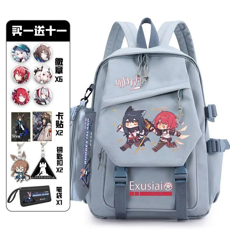 Arknights Backpack with Badge Set | Anime Ita Bag for Students Backpacks - The Eezee Shop