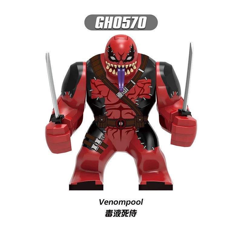 Deadpool Mini Building Block Figures | DIY Brick Toy Set Building Block Sets - The Eezee Shop