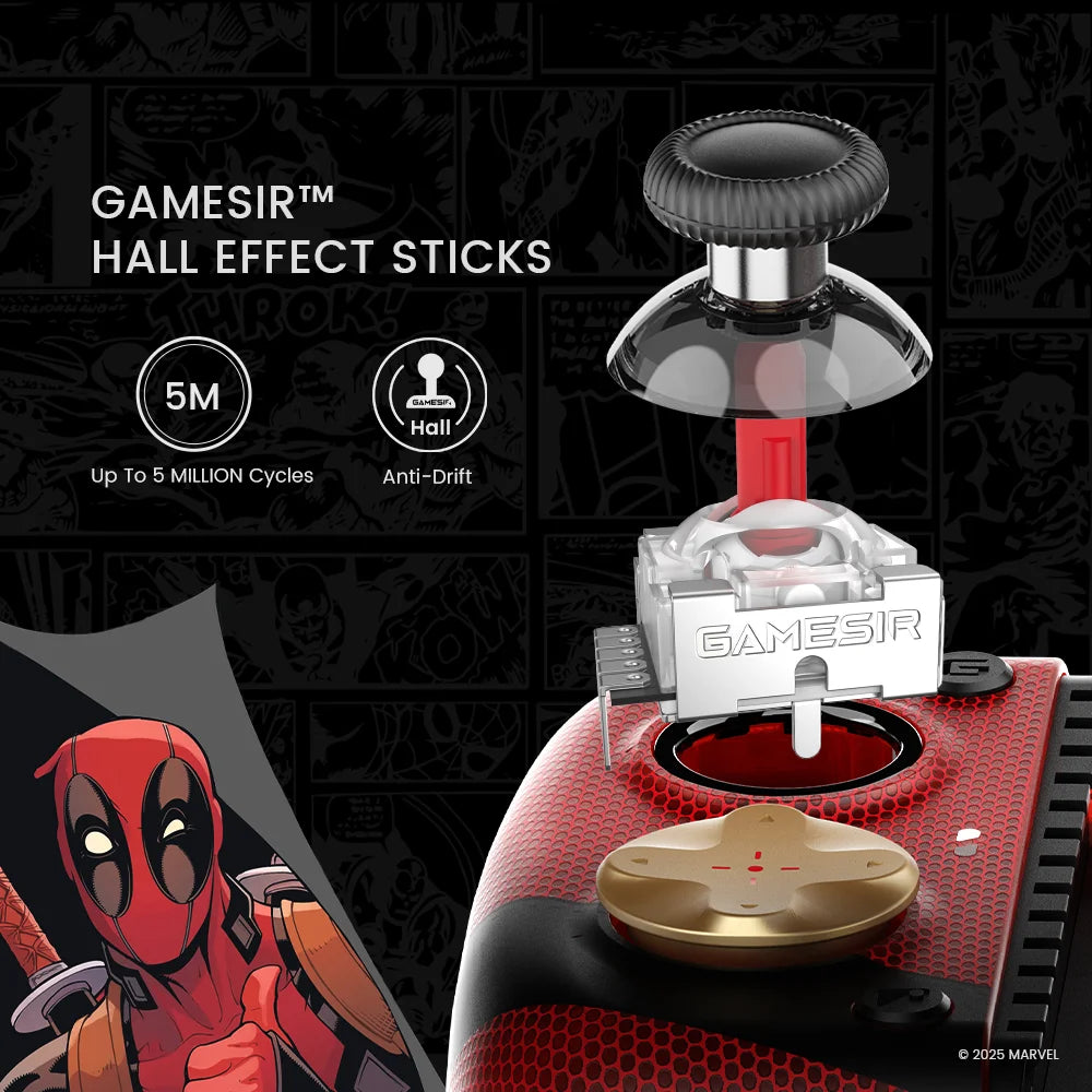 Deadpool Edition Mobile Controller | Type-C Wired Gamepad Gaming Accessories - The Eezee Shop