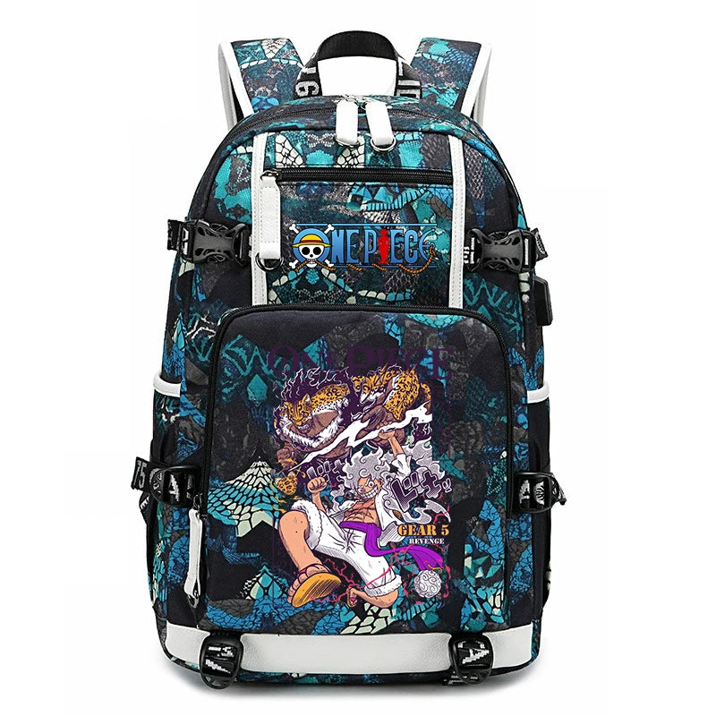 One Piece Luffy School Backpack | Large Capacity Bookbag Backpacks - The Eezee Shop