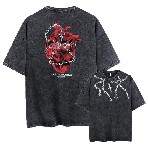Anime Hunter X Hunter Washed New Arrival Mens Clothes Tee Shirt Homme Graphic T-Shirts Men Anime Tshirts - The Eezee Shop