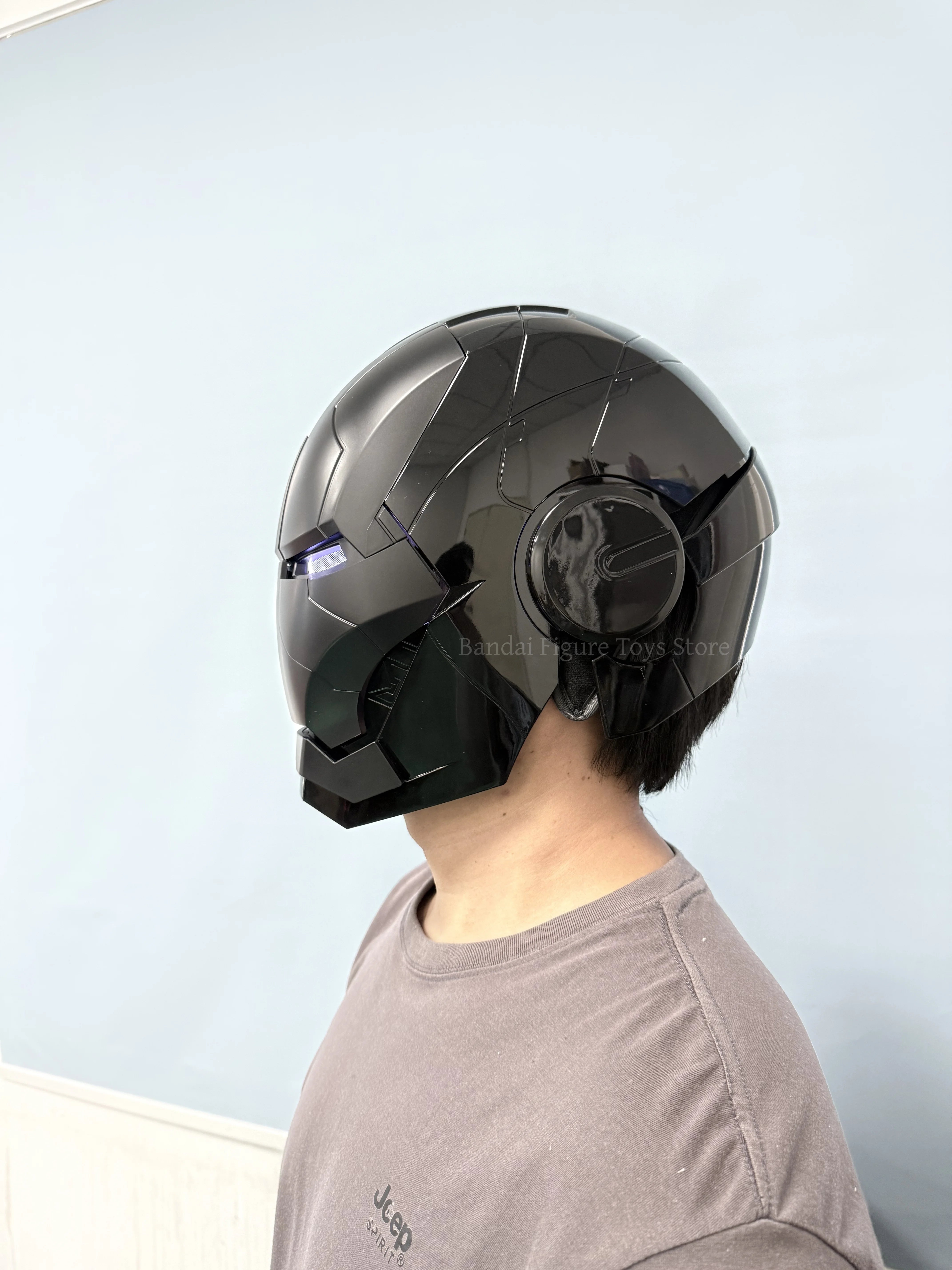 Black Iron Man Mk5 Helmet | Voice-Activated Wearable Helmet Cosplay Masks & Helmets - The Eezee Shop