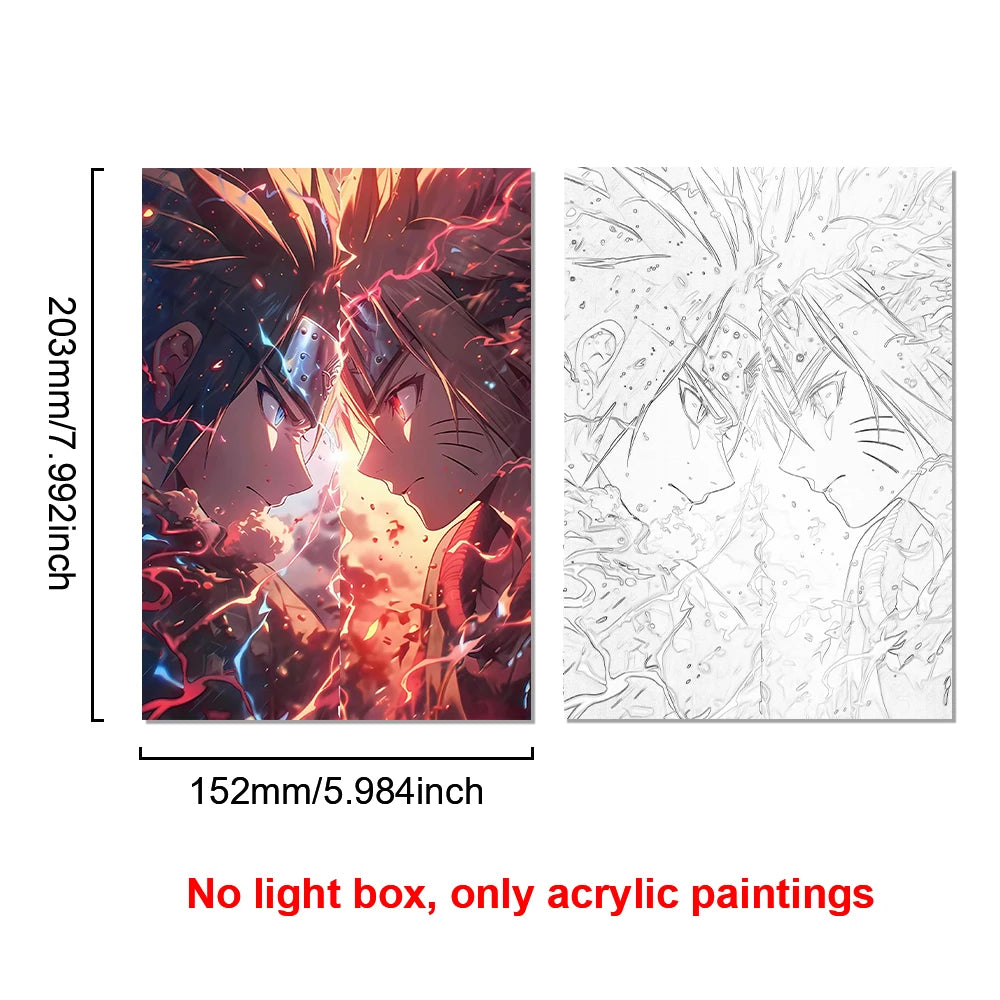 Naruto Light Painting LED Frame | Anime Night Light Wall Decor Lamps & Night Lights - The Eezee Shop