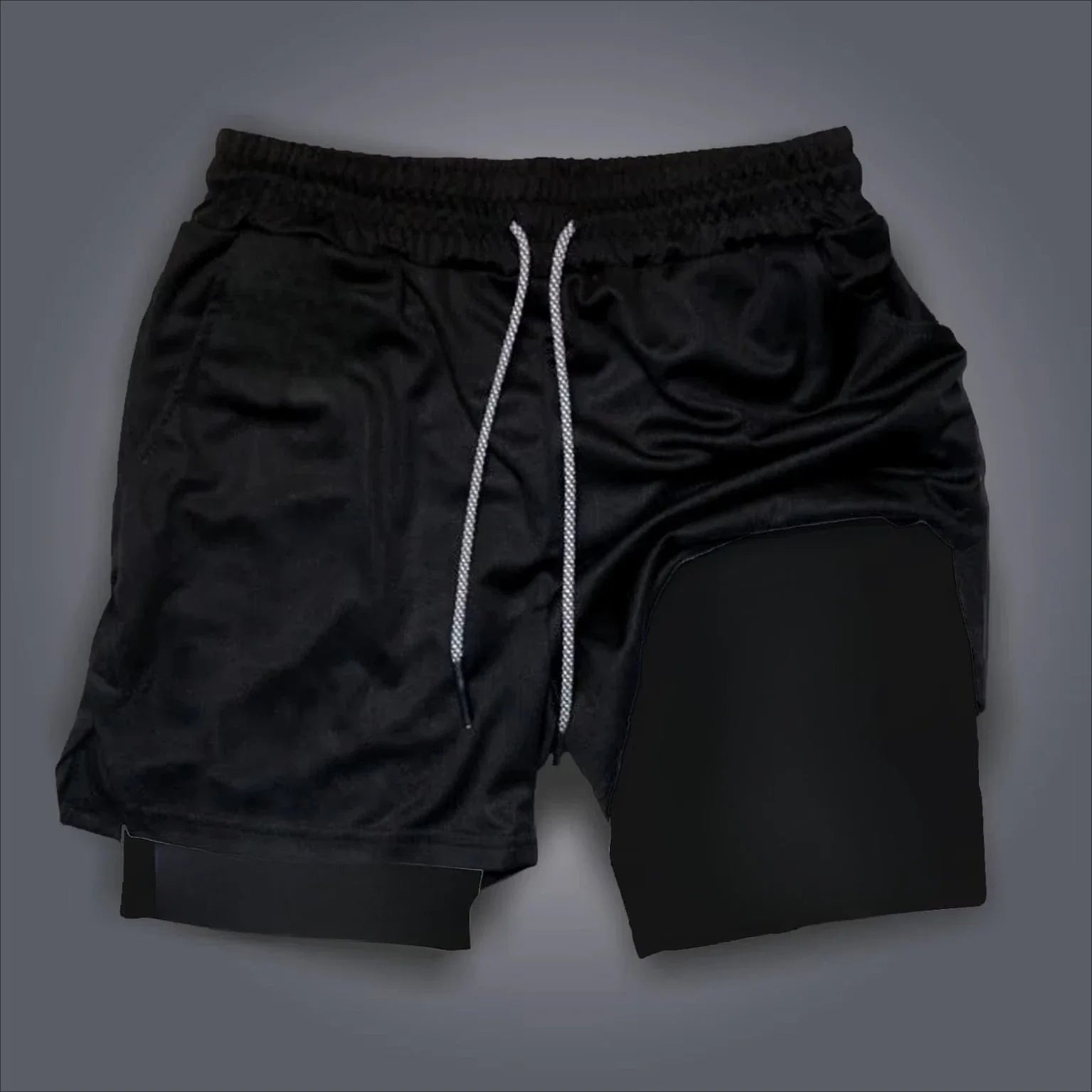 One Piece 2-in-1 Workout Shorts | Quick-Dry Double-Layer Shorts Shorts - The Eezee Shop