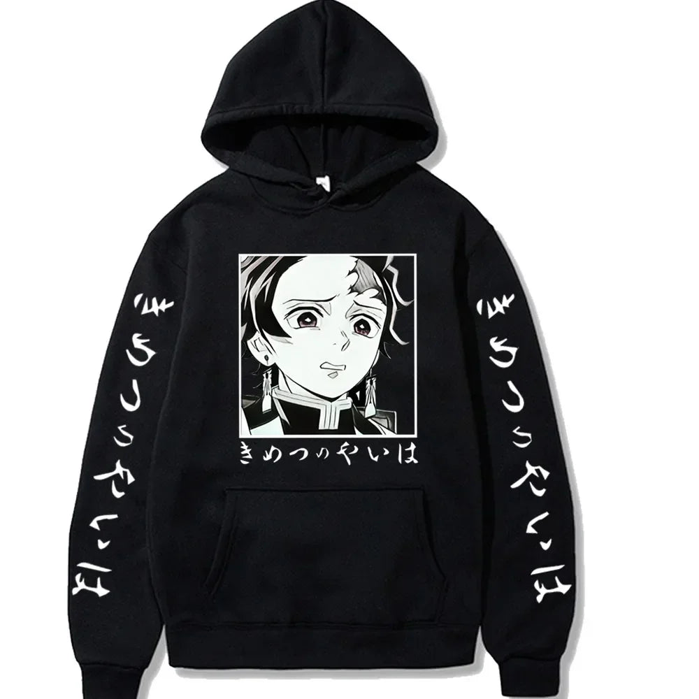 Demon Slayer Graphic Hoodie | Unisex Sports Sweatshirt Hoodies & Sweatshirts - The Eezee Shop