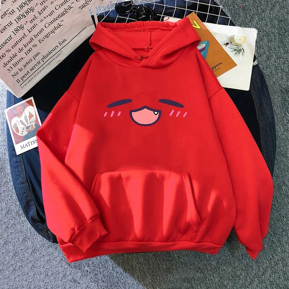 Takodachi Face Hoodie | Hololive Kawaii Unisex Sweatshirt Hoodies & Sweatshirts - The Eezee Shop
