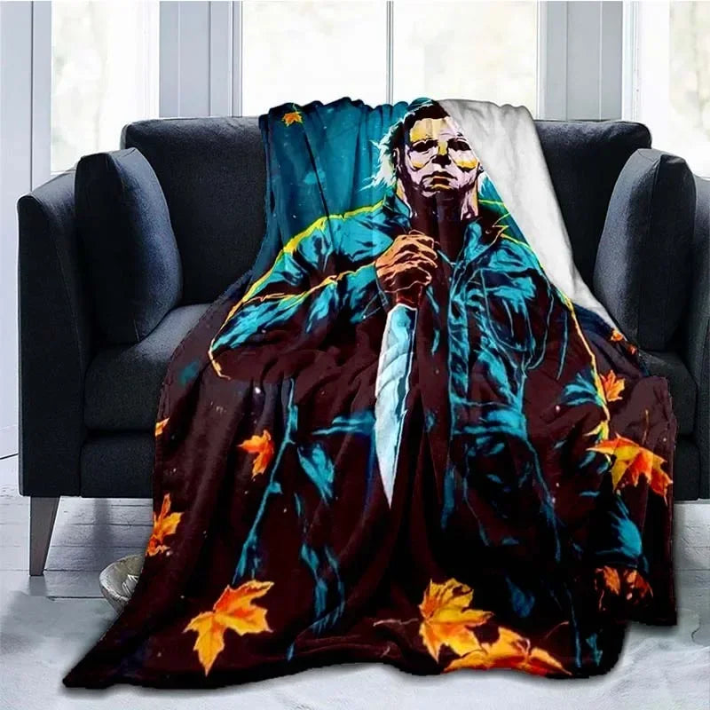 Michael Myers Flannel Blanket | Super Soft Horror Throw Throw Blankets - The Eezee Shop