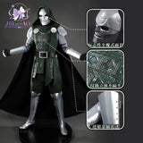 Doctor Doom Armor Cosplay Costume | Green Hooded Cape & Mask Set Cosplay Costumes - The Eezee Shop