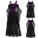 Women's Medieval Witch Dress | Butterfly Sleeve Halloween Costume Halloween Costumes - The Eezee Shop