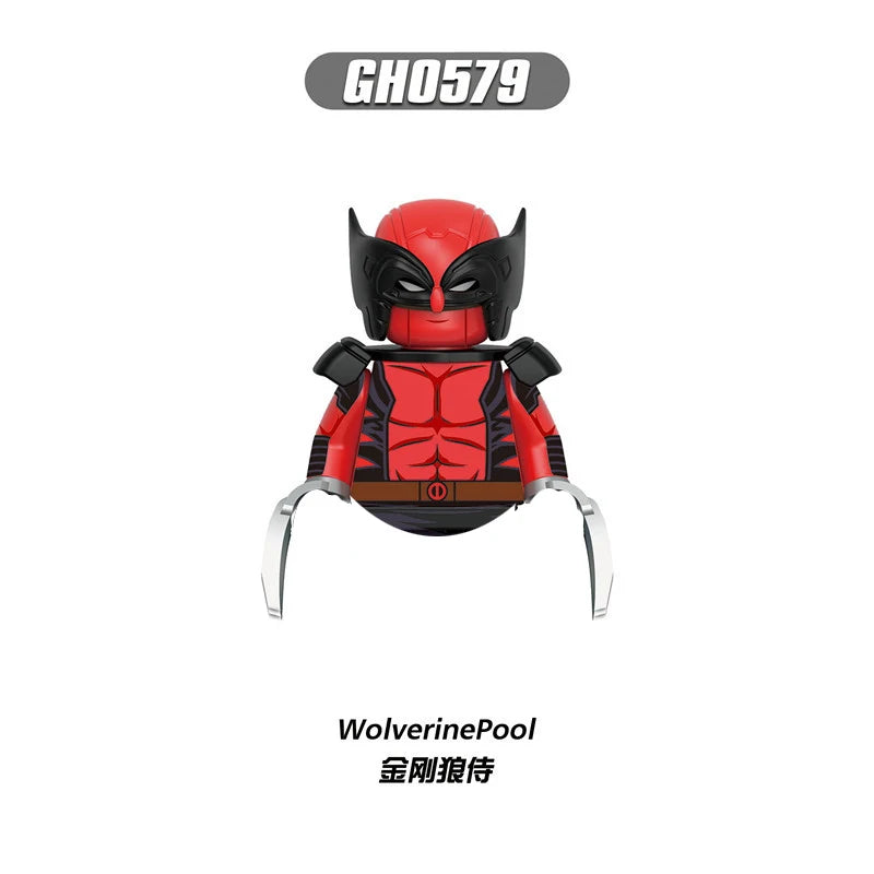 Deadpool Mini Building Block Figures | DIY Brick Toy Set Building Block Sets - The Eezee Shop