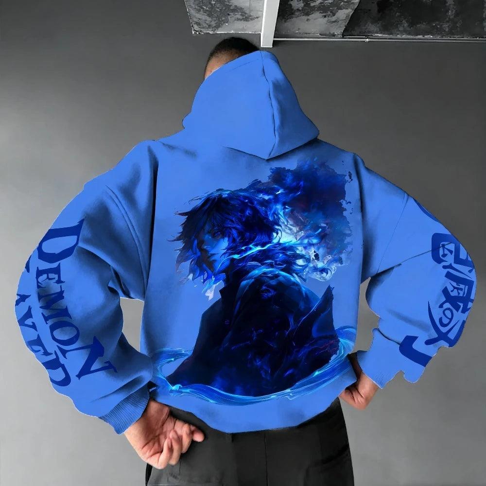 Demon Slayer Graphic Hoodie | Unisex Street Casual Pullover Hoodies & Sweatshirts - The Eezee Shop