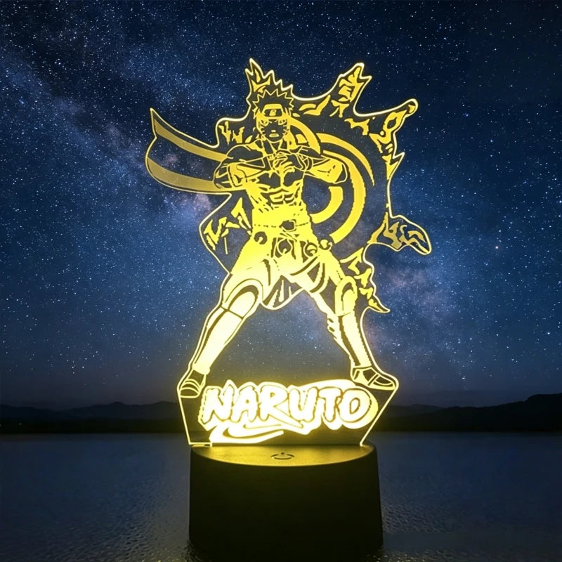 Naruto 3D LED Night Light | Akatsuki Kakashi Itachi Bedroom Lamp Lamps & Night Lights - The Eezee Shop