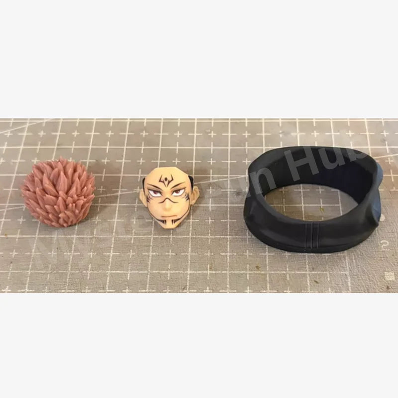 Yuji Itadori Articulated Figure | Sukuna Head & Black Outfit Collectible Figures - The Eezee Shop
