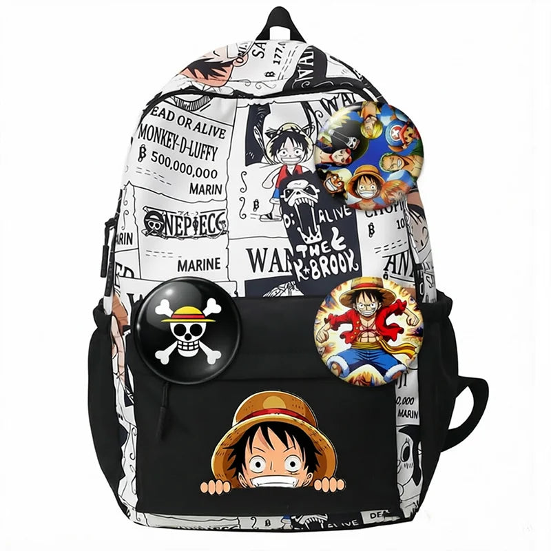One Piece Luffy Backpack | Unisex Travel & School Bag Backpacks - The Eezee Shop