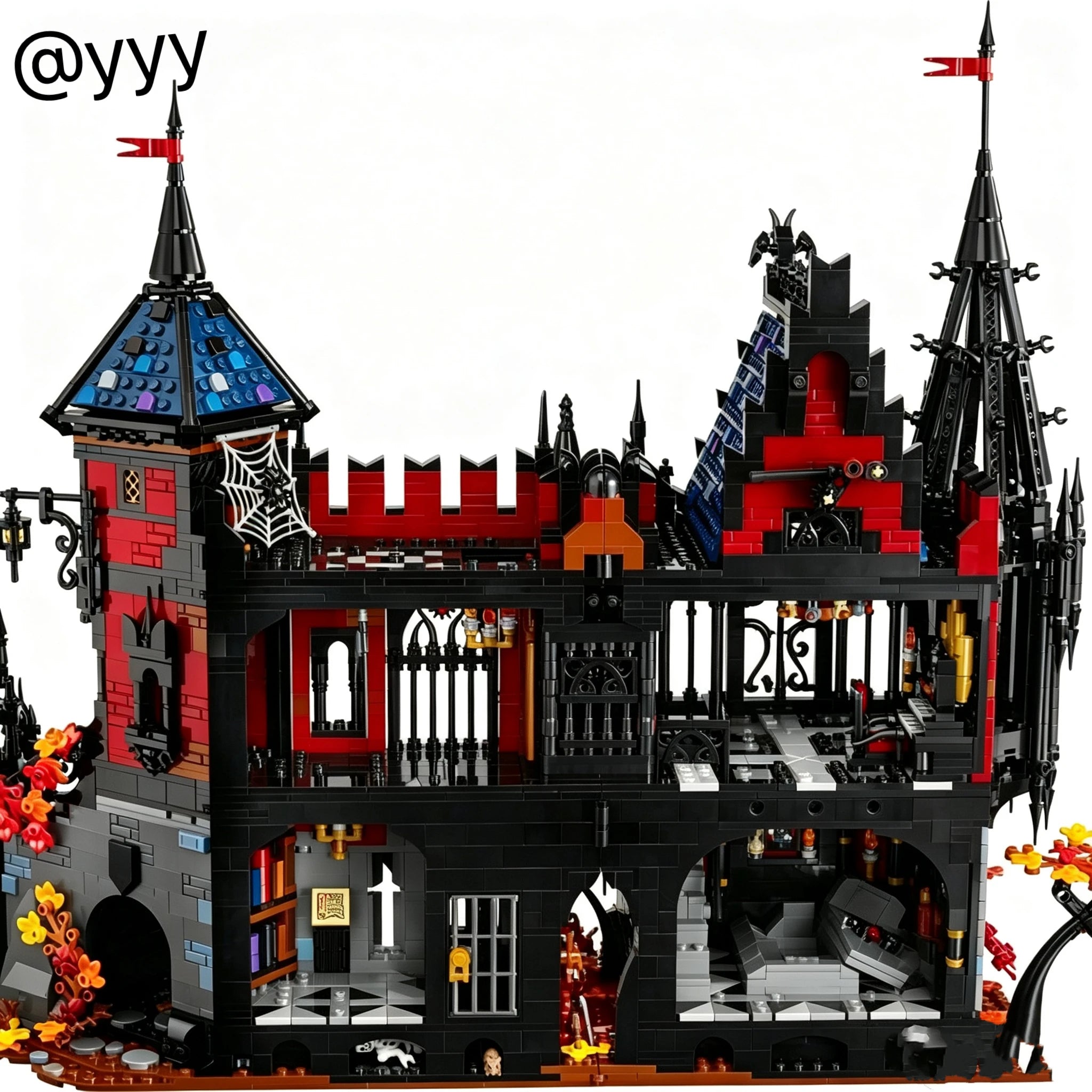 Vampire Castle Building Block Set | 4056-Piece Gothic Model Building Block Sets - The Eezee Shop