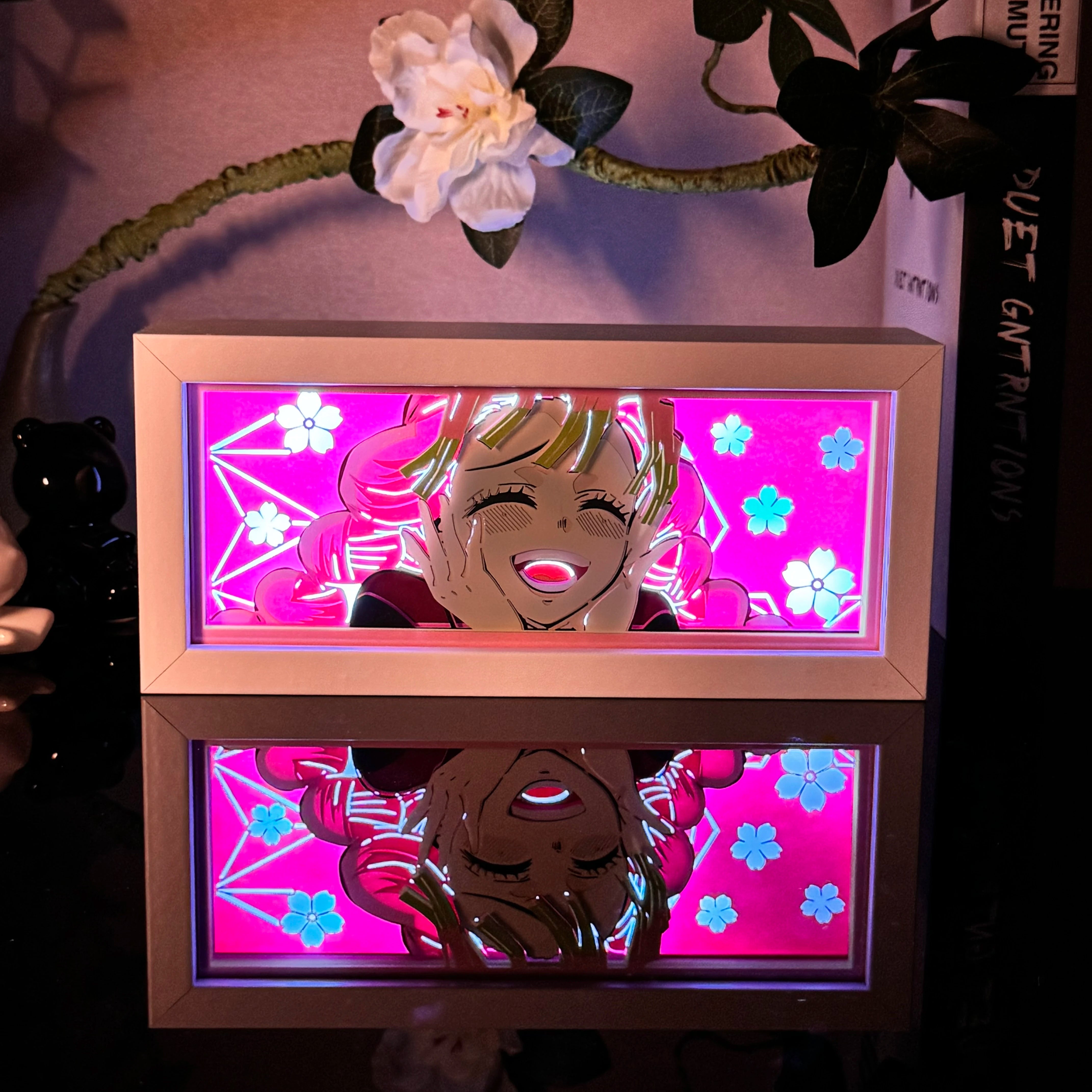 Anime Paper Carved Lamp | 3D LED Color Light Box Lamps & Night Lights - The Eezee Shop