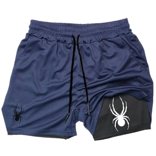 2026 Summer New Spider Men's Sports Shorts 2 in 1 Gym Running Shorts Other - The Eezee Shop