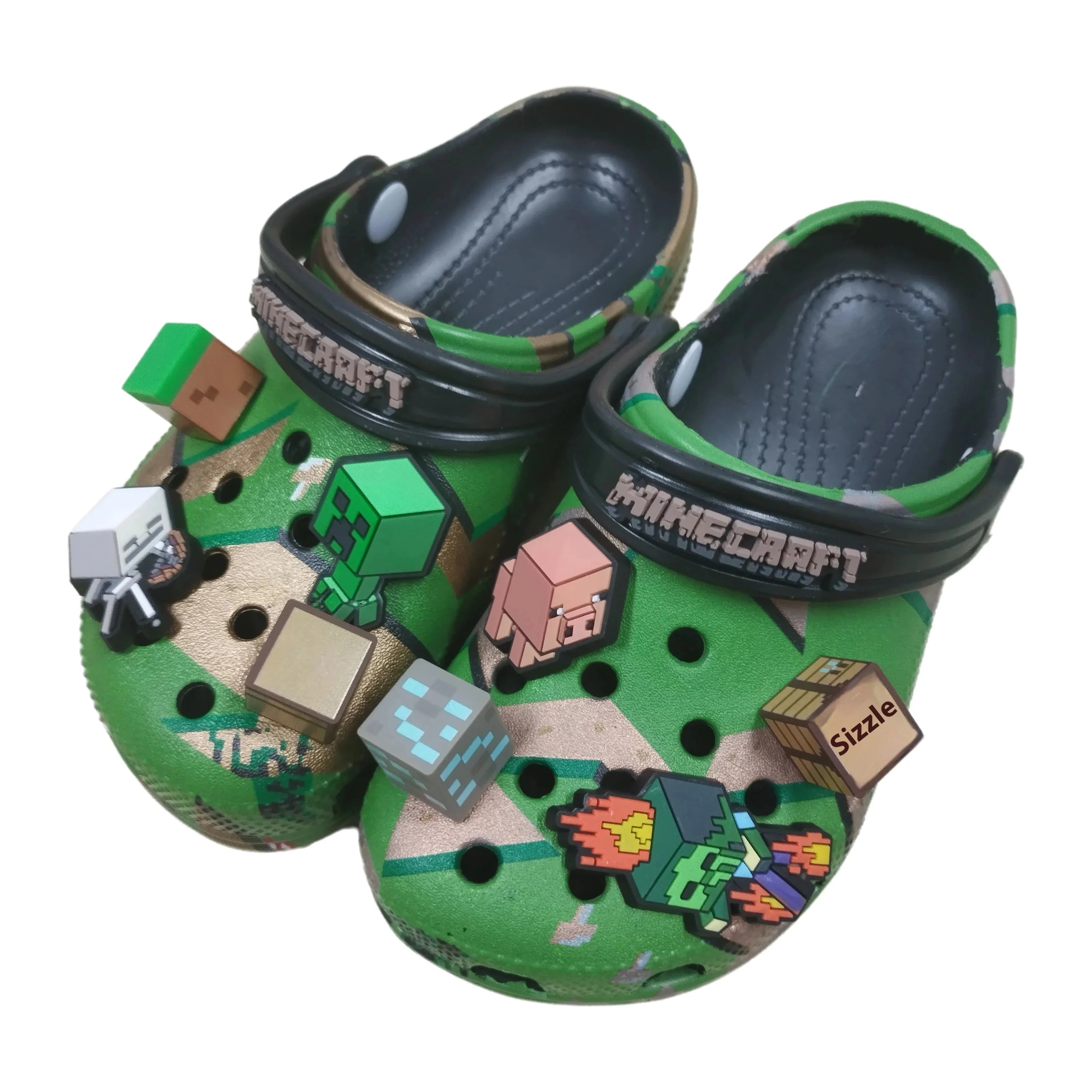 Minecraft Block World Clogs | Lightweight EVA Summer Sandals Slippers & Sandals - The Eezee Shop