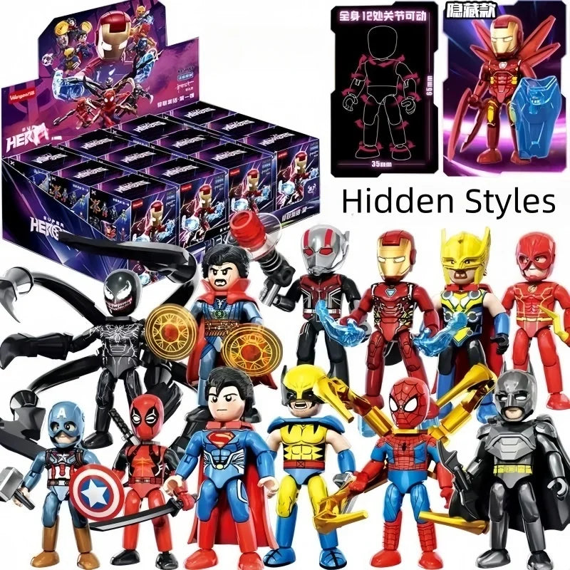 Avengers Pocket Building Block Figures | 12-Piece Mini Set Building Block Sets - The Eezee Shop