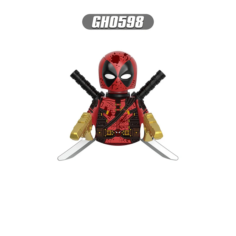 Deadpool Mini Building Block Figures | DIY Brick Toy Set Building Block Sets - The Eezee Shop