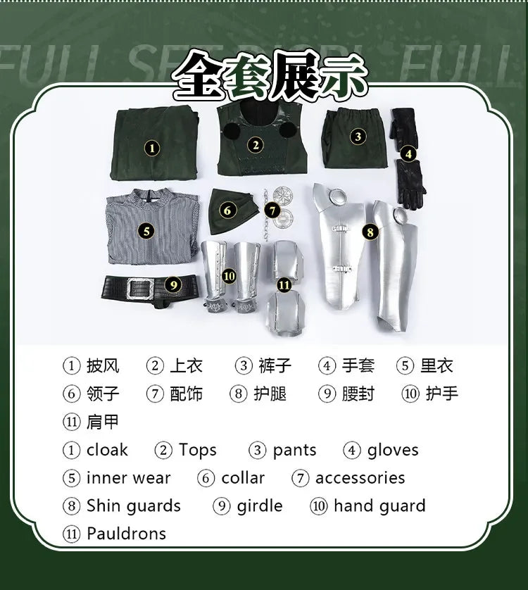 Doctor Doom Armor Cosplay Costume | Green Hooded Cape & Mask Set Cosplay Costumes - The Eezee Shop