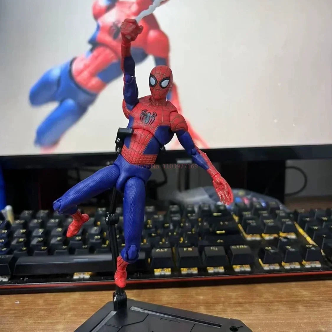 Spider-Verse Miles Morales Figure | PVC Collectible Statue Collectible Figures - The Eezee Shop