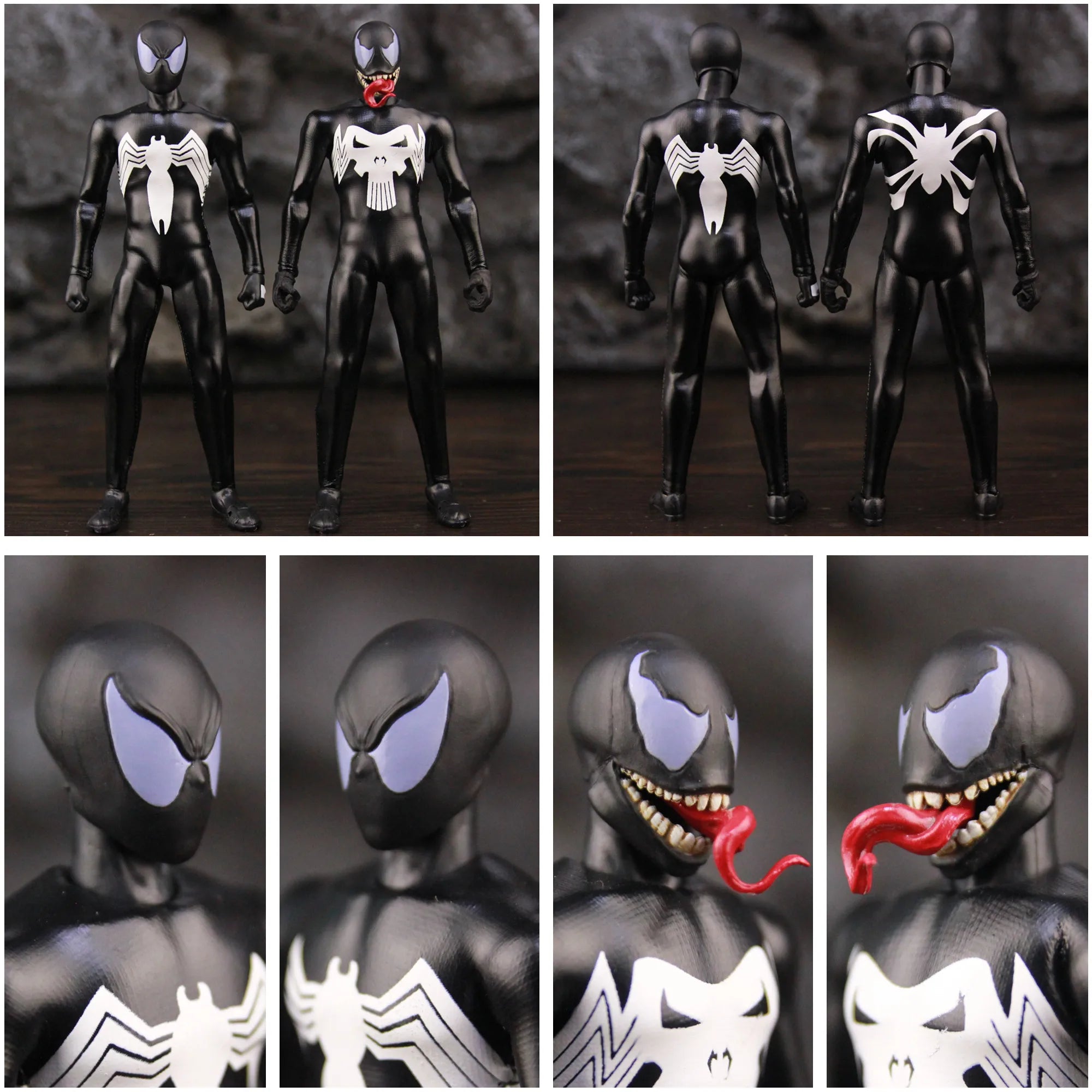 Venomized Punisher 6" Action Figure | Symbiote Collectible Collectible Figures - The Eezee Shop