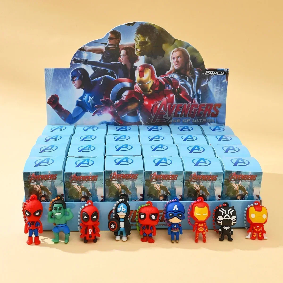 Marvel Mini Figure Keychain Blind Box | Spider-Man & Cap Keychains - The Eezee Shop