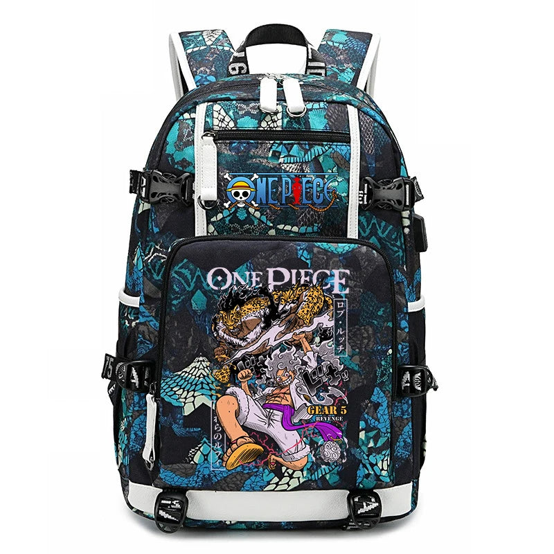 One Piece Luffy School Backpack | Large Capacity Bookbag Backpacks - The Eezee Shop