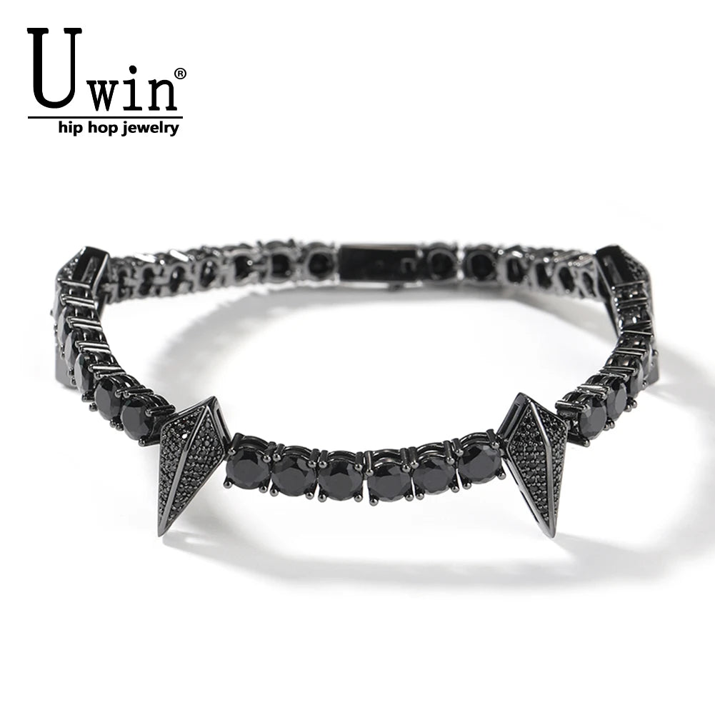 Black Panther Iced Out Tennis Bracelet | 5mm CZ Hip Hop Bracelet Jewelry - The Eezee Shop