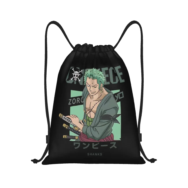 One Piece Drawstring Bag | Waterproof Luffy & Zoro Gym Sack Bags - The Eezee Shop