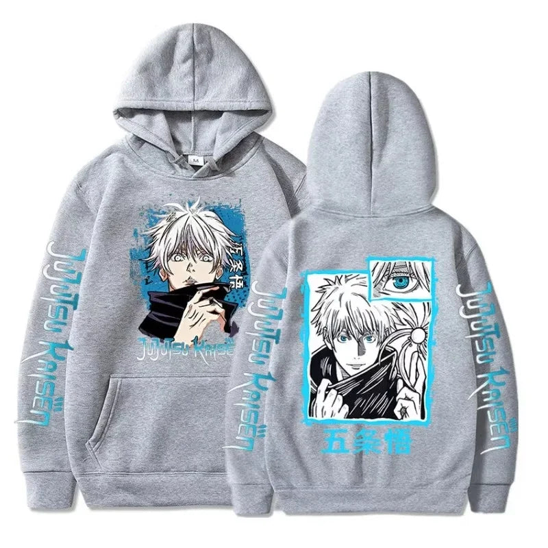 Satoru Gojo Oversized Hoodie | Jujutsu Kaisen Unisex Pullover Hoodies & Sweatshirts - The Eezee Shop